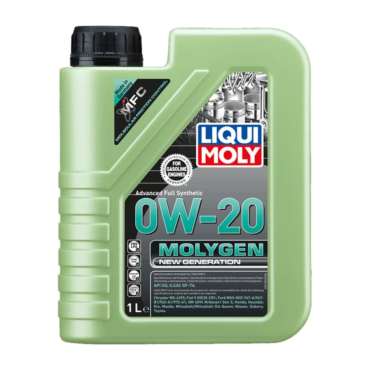 LIQUI MOLY 0W-20 1LT MOLYGEN LUBRICANTE SINTETICO 1LT Ref. 21356