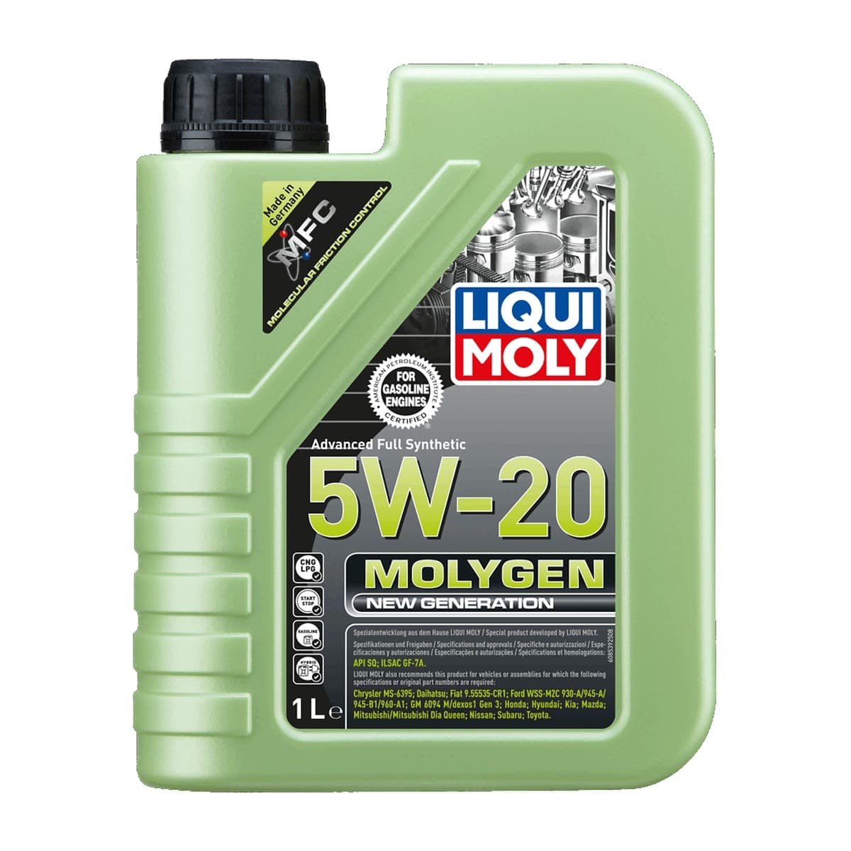 LIQUI MOLY 5W20 1LT MOLYGEN SINTETICO TUNGNTENO Ref. 8539