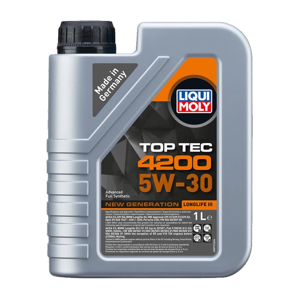 LIQUI MOLY 5W30 1LT 4200 TOP TEC SINTETICO DIESEL-GASOLINA Ref. 8972