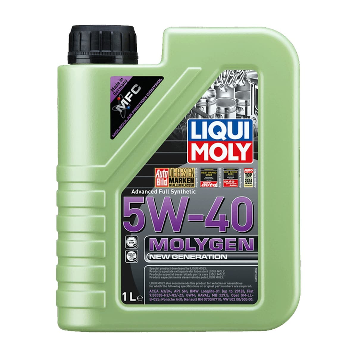 LIQUI MOLY 5W40 1LT MOLYGEN SINTETICO Ref. 8576
